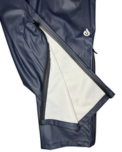 Adults Navy PU Splash Waterproof Bib & Brace