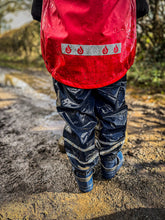 PU Splash Red/Navy Jacket & Dungaree Set