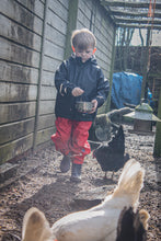 PU Splash Navy/Red Jacket & Dungaree Set