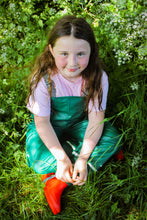 PU Splash Forest Green Unlined Dungarees