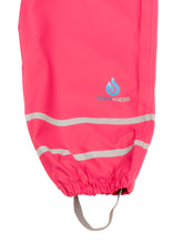 PU Splash Raspberry Pink Unlined Dungarees