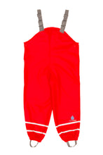 PU Splash Red Unlined Dungarees