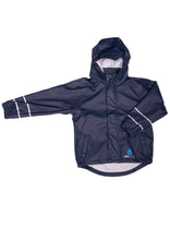 PU Splash Navy/Turquoise Jacket & Dungaree Set