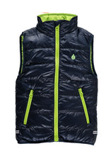 Warm Padded Body Warmer Navy/Lime