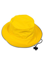 PU Splash Yellow Wide Brim Hat