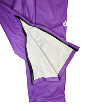 Adults Purple PU Splash Waterproof Bib & Brace