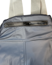 Adults Navy PU Splash Waterproof Bib & Brace