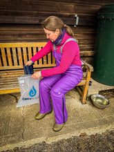 Adults Purple PU Splash Waterproof Bib & Brace