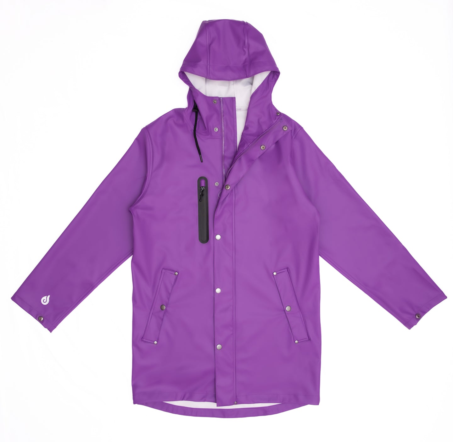Adults Purple PU Splash Coat – Drykids