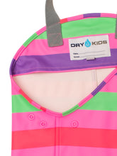 PU Splash Pink Striped Unlined Dungarees