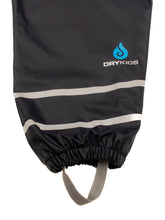 PU Splash Navy Fleece Lined Dungarees