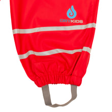 PU Splash Red Unlined Dungarees