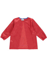Paint Smock with front pocket in Red / Royal