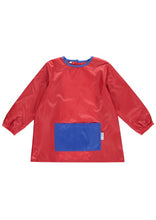 Paint Smock with front pocket in Red / Royal