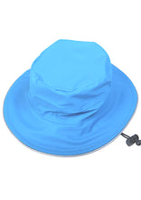 PU Splash Turquoise Wide Brim Hat