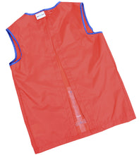 Paint Smock Sleeveless with front pocket in Red / Royal