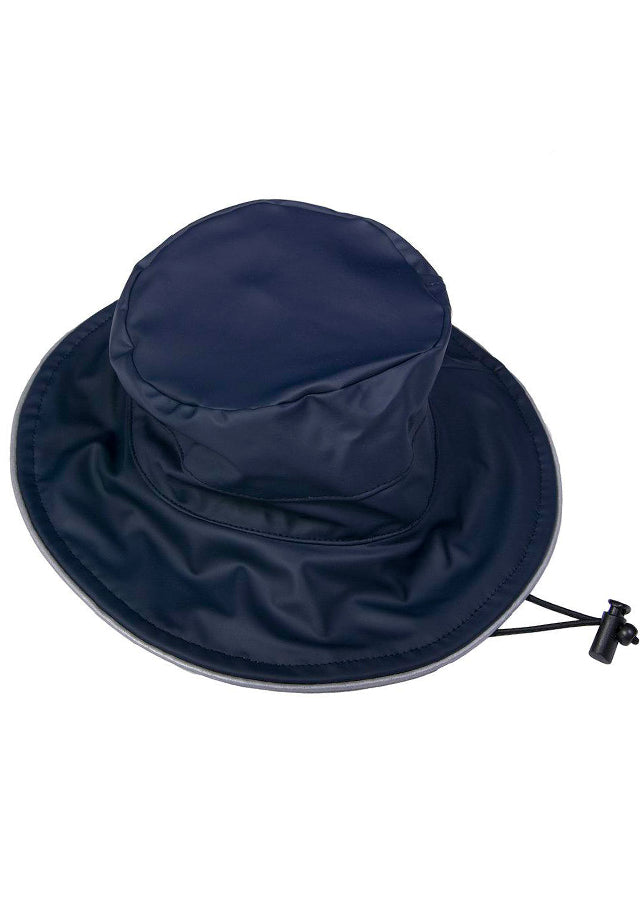 Navy wide brim hat